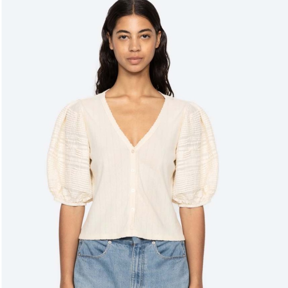 Sea New York Myrna Cotton Combo Top Size M